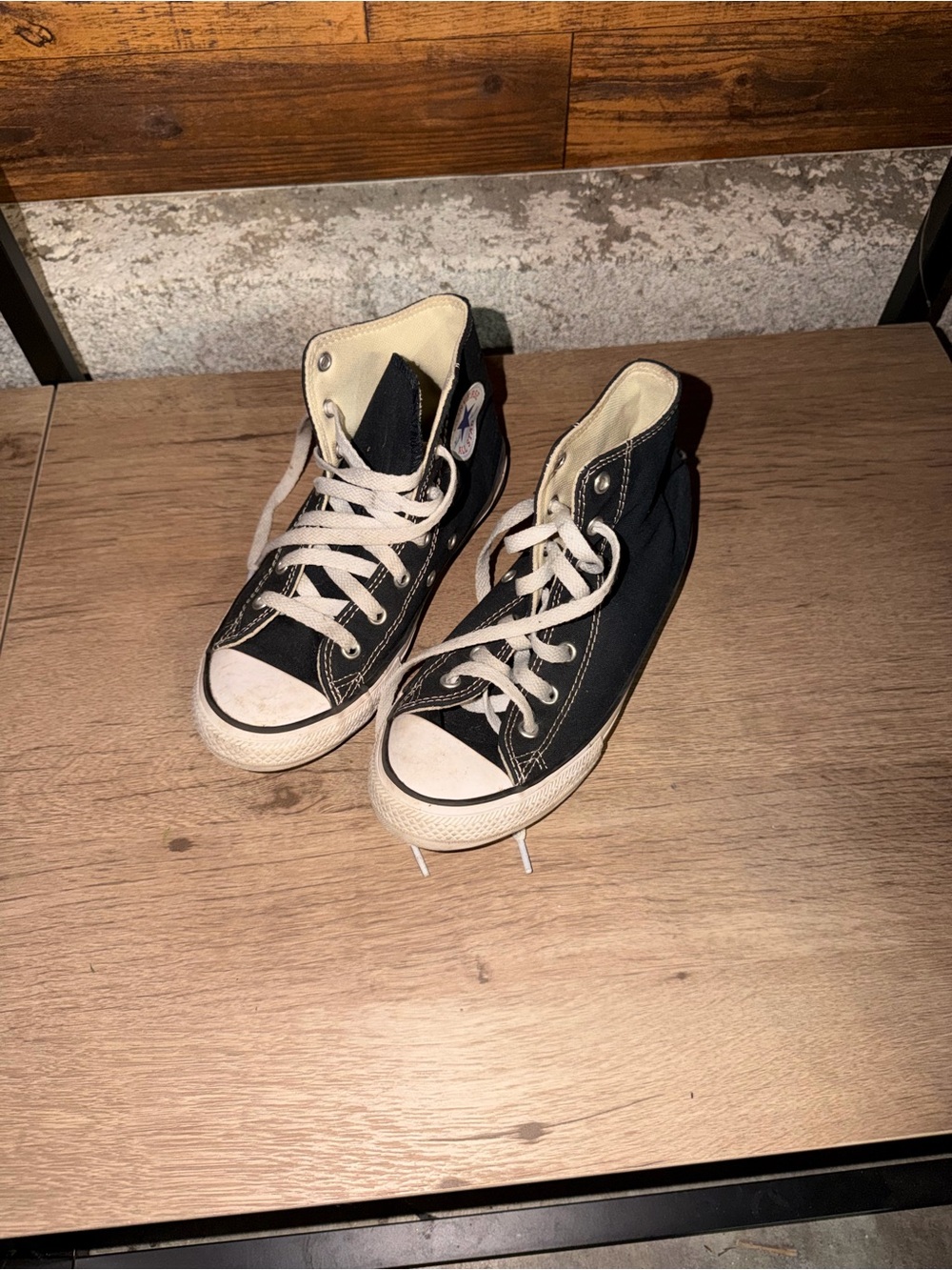 Converse Black and White High Top Sneakers